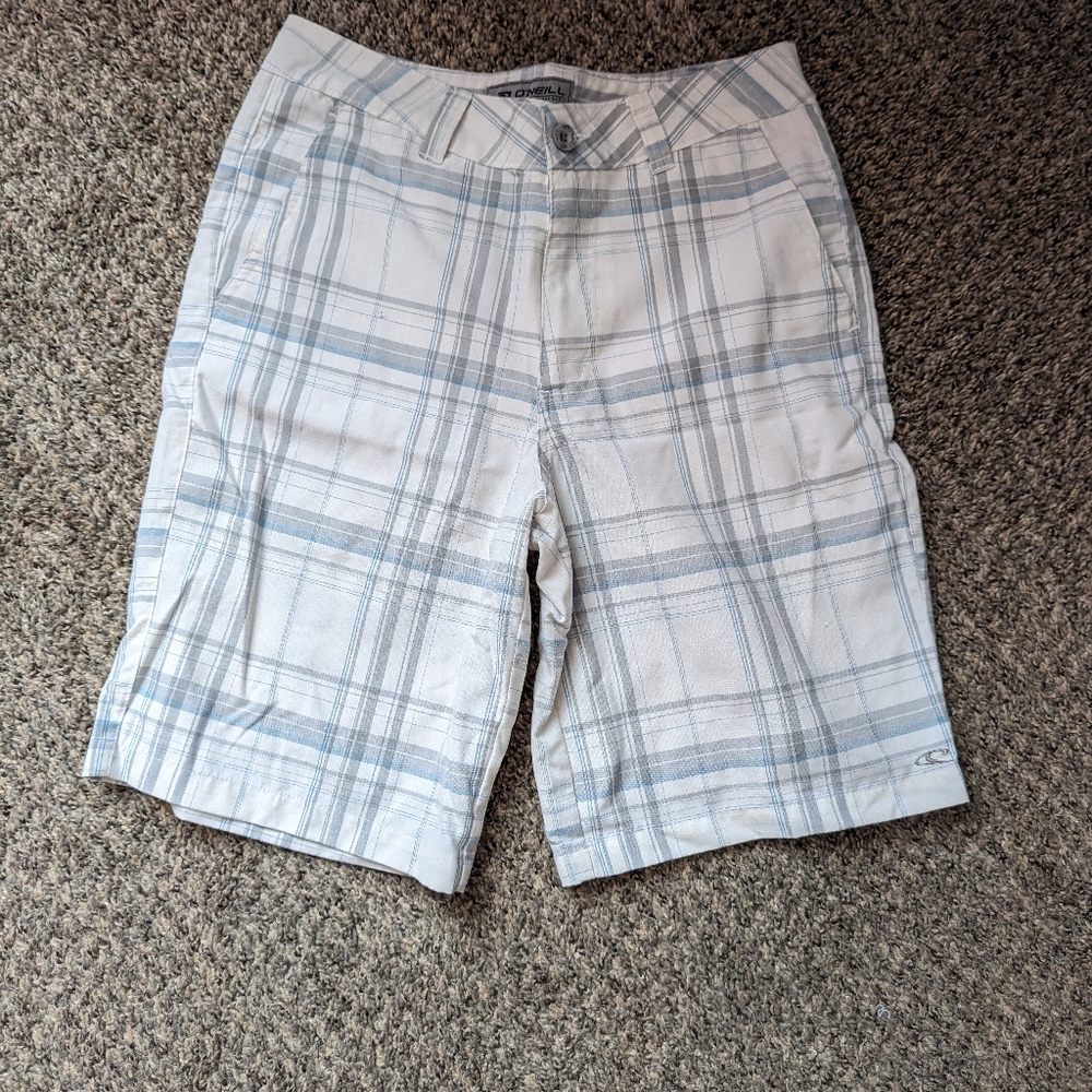 O'Neill plaid board shorts